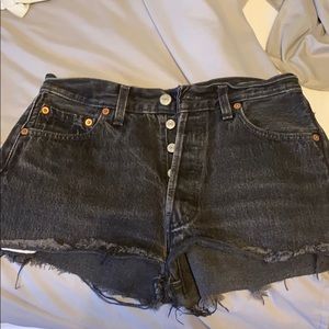 Black 501 Levi Shorts